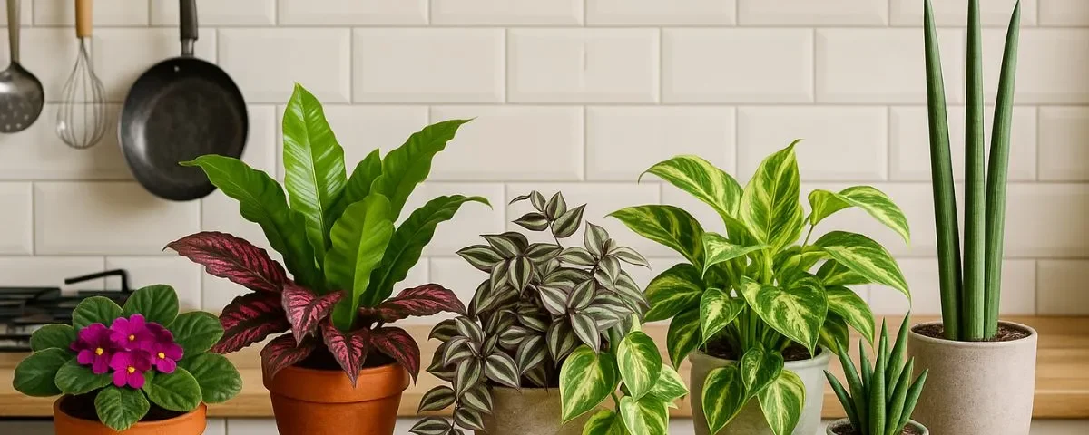 cozinha com plantas