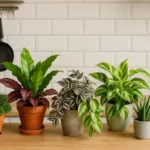 cozinha com plantas