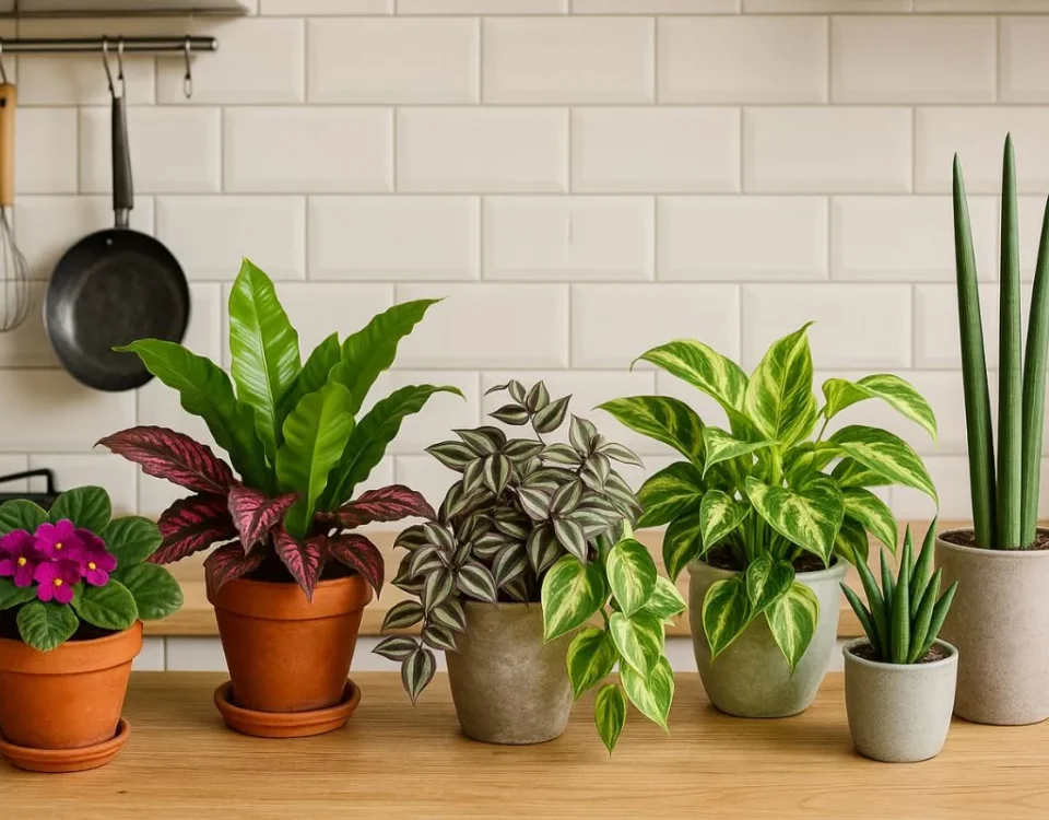 cozinha com plantas