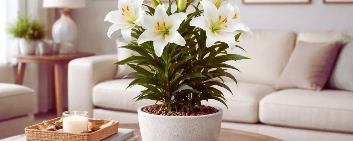 como cuidar de lirio branco em vasos
